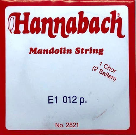 Hannabach 2821012 corde de mandoline E .012", paire