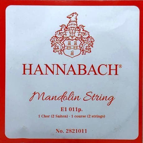 Hannabach 2821011 corde de mandoline E .011", par