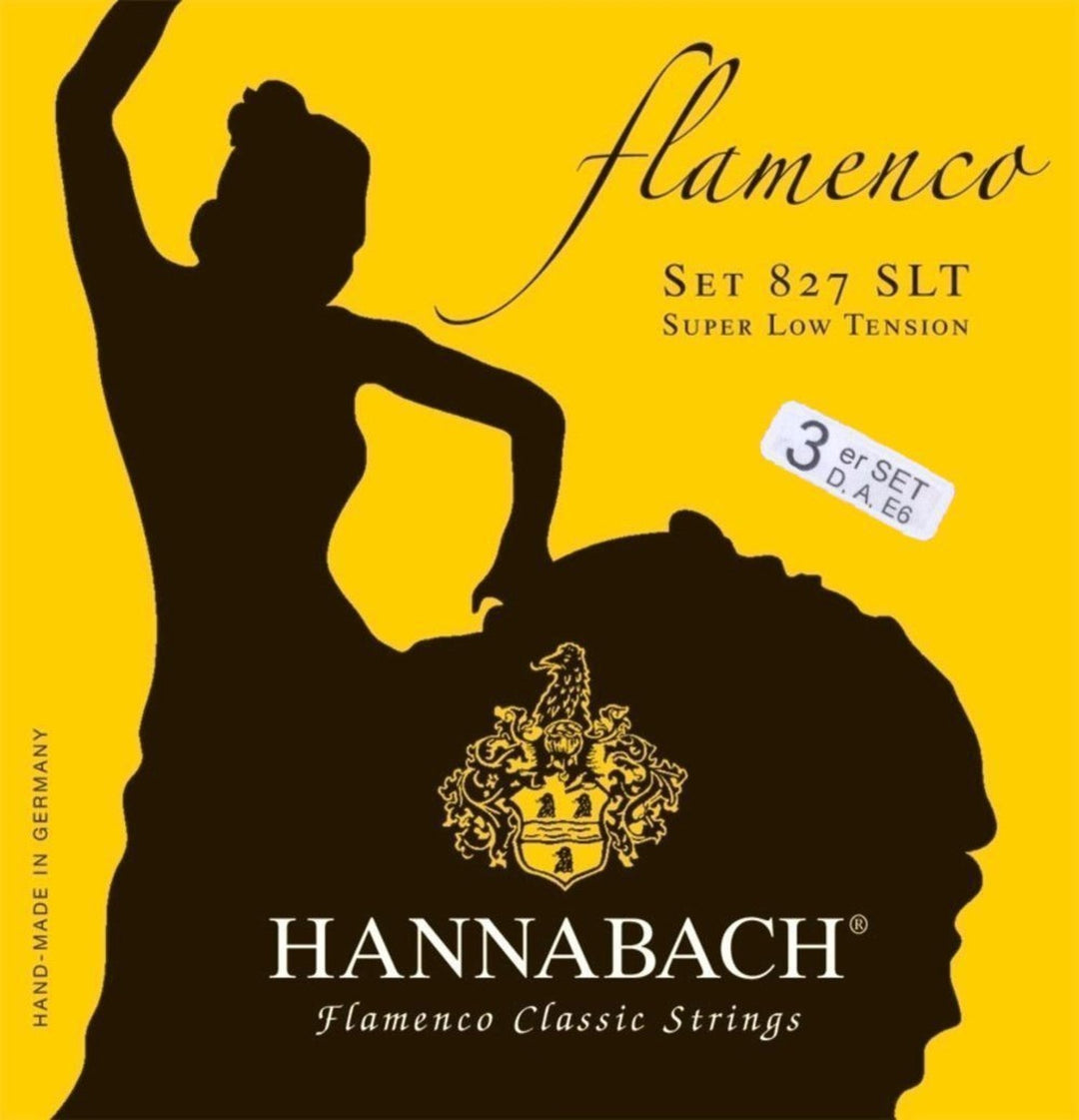 Cordes Hannabach pour guitare classique Serie 827 Super Low Tension Flamenco - Set de 3 basses (8277SLT)