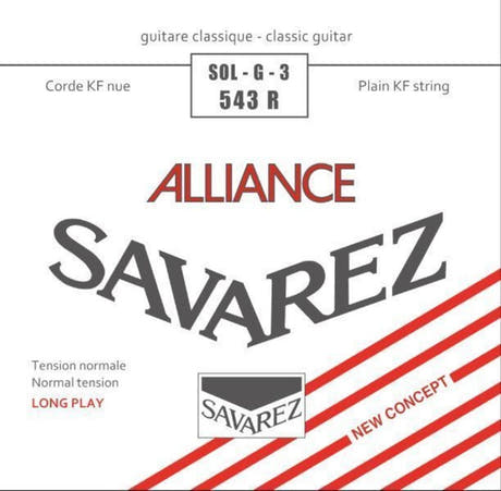 Corde aiguë Savarez 543R Alliance HT Classic G3, normal tension