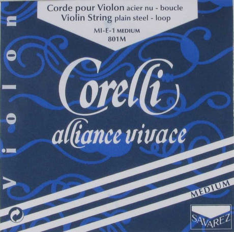 Corelli Alliance Vivace 801M corde E pour violon, boucle, medium
