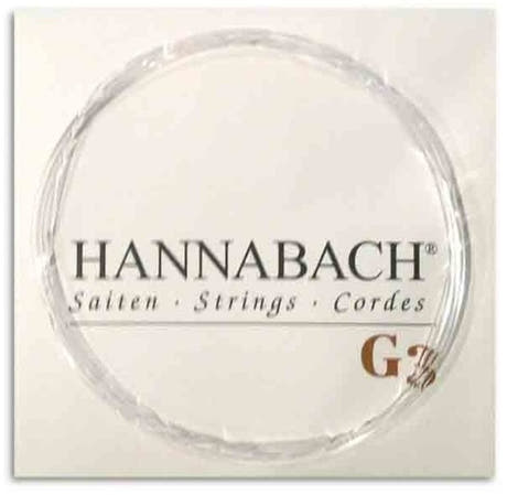 Corde simple Hannabach 890 3/4 G3 unie pour guitare enfant, medium tension