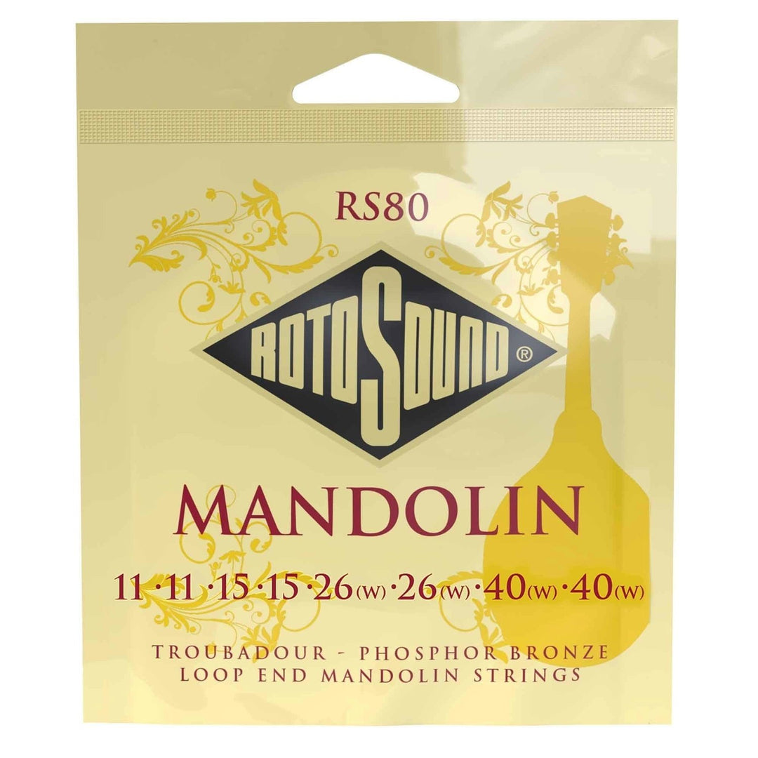 Rotosound Cordes pour mandoline Troubadour - Set Mandolin 11-40 (RS80)
