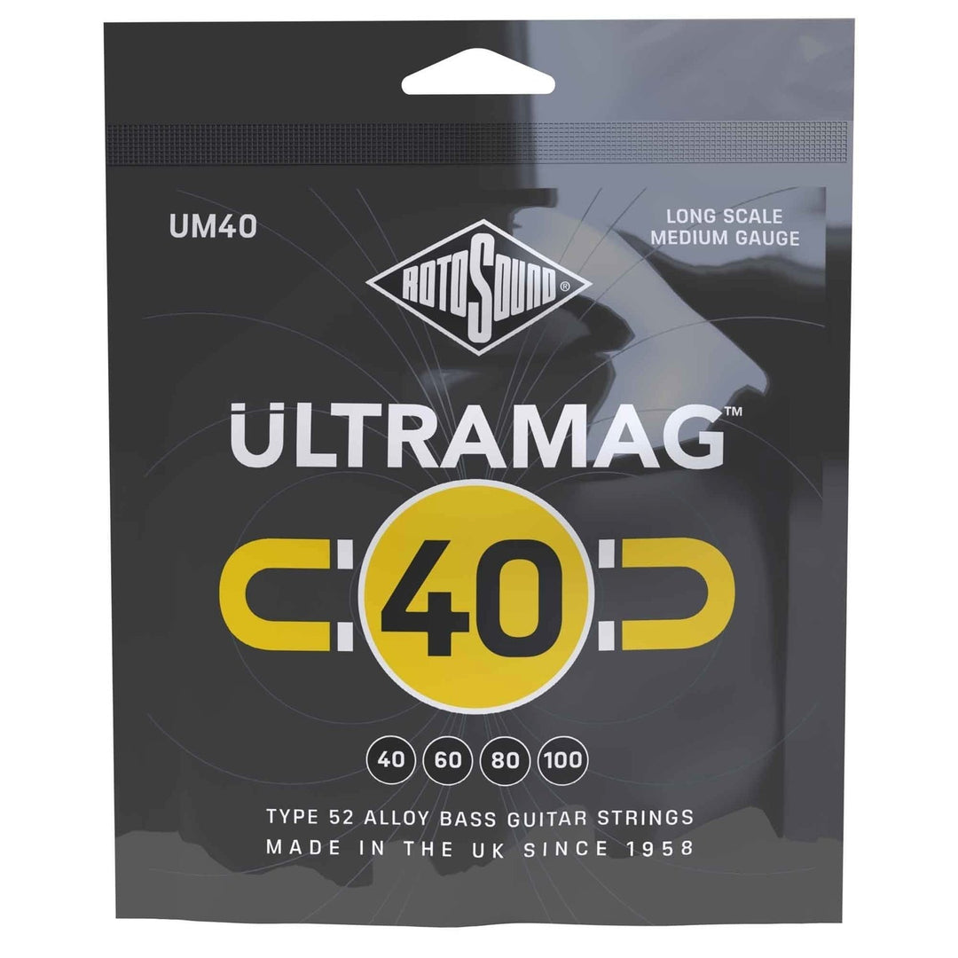 Rotosound cordes de basse électrique Ultramag - Set 4-string Medium 40-100 (UM40)