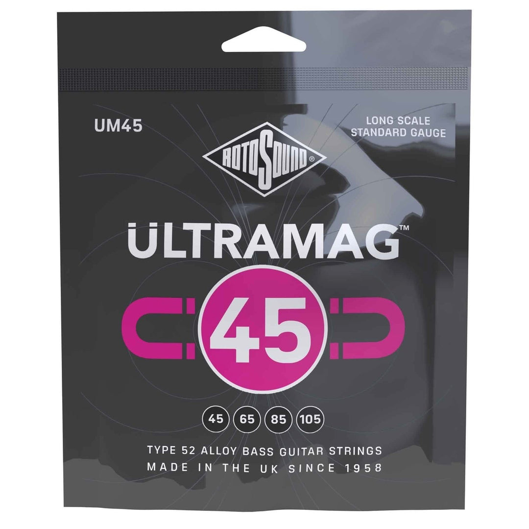 Rotosound cordes de basse électrique Ultramag - Set 4 cordes Standard 45-105 (UM45)