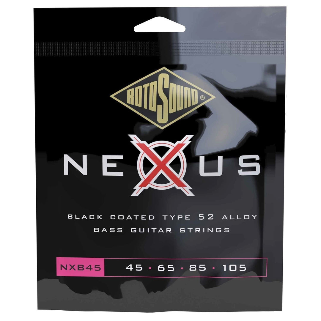 Rotosound Cordes de basse électrique Nexus Coated - Set 4 cordes Custom 45 65 85 105 (NXB45)