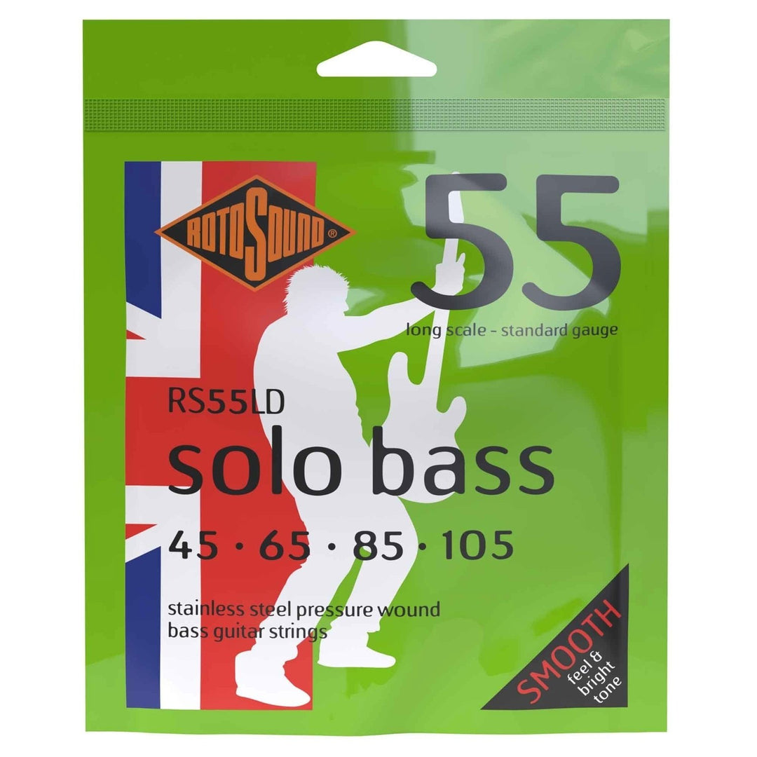 Rotosound Cordes de basse électrique Solo Bass 55 - Set 4 cordes Standard 45-105 (RS55LD)