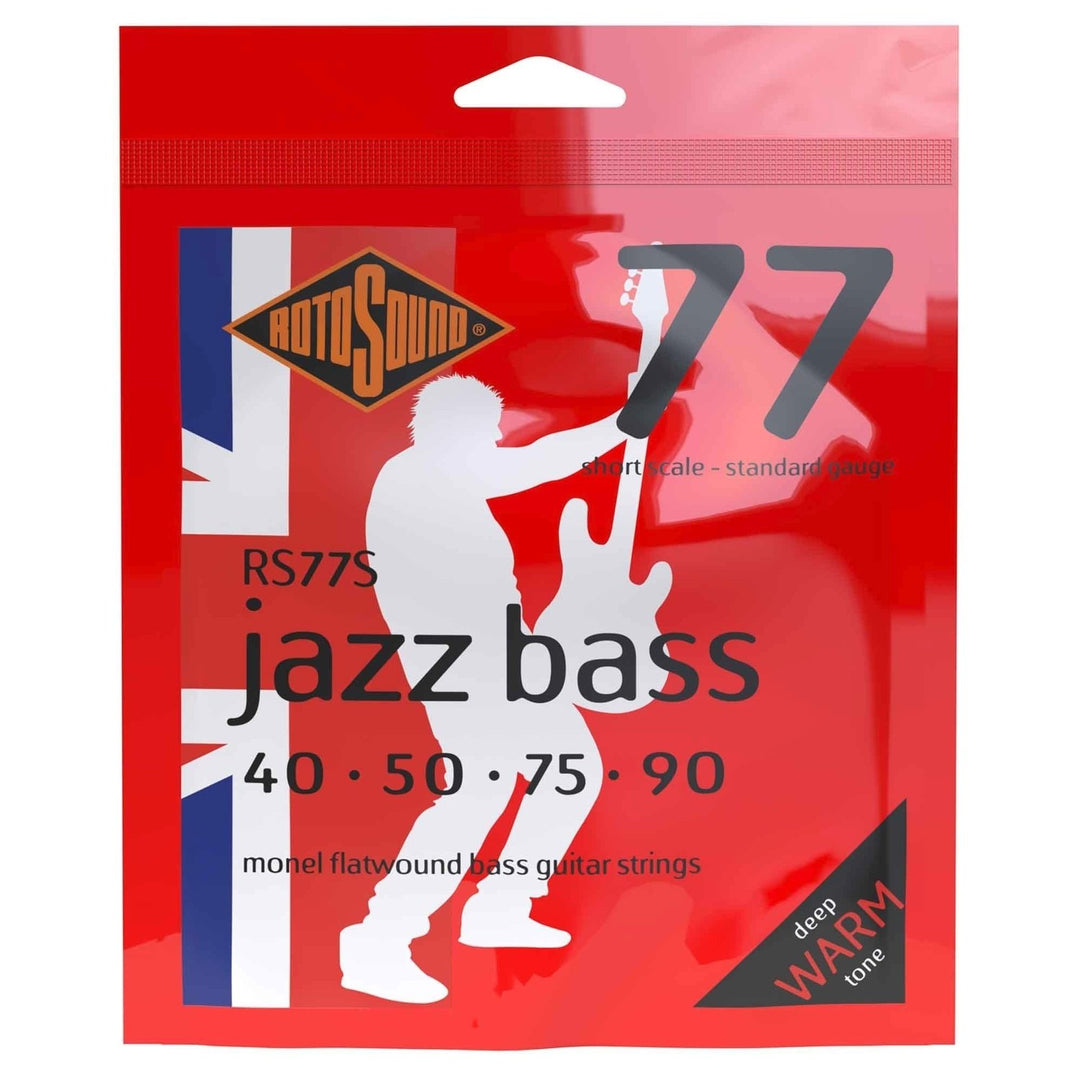 Cordes Rotosound Jazz Bass Jazz Bass 77 - Set 4 cordes Short 40-90 //Longueur d’échelle Short (30"/760mm) (RS77S)