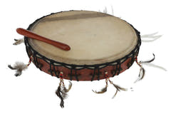 GEWA Tambour chamanique - Diamètre 38 cm