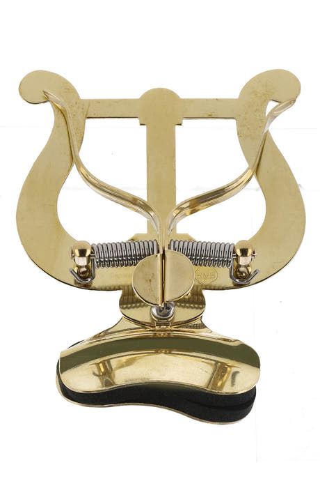 GEWA lyre pour trompettes, grande, nickelée, pince pour pavillon