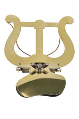 Lyre GEWA pour trompette, grande, laiton jaune, pince pour pavillon