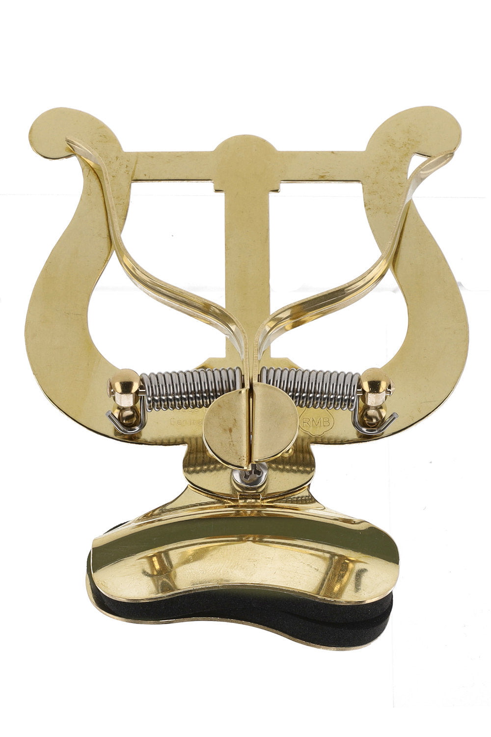 Lyre GEWA pour trompette, grande, laiton jaune, pince pour pavillon