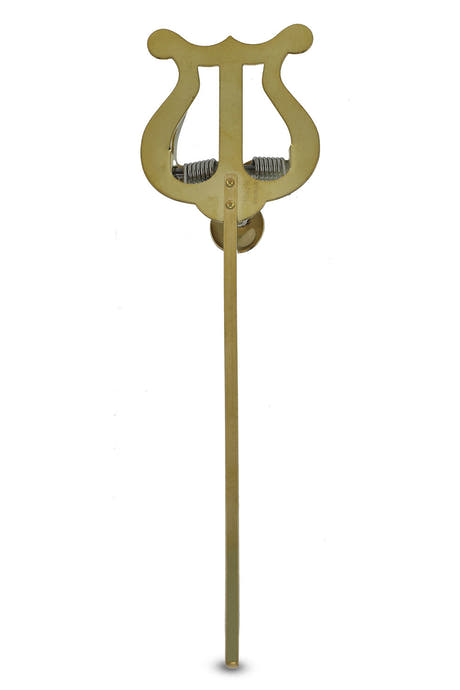 GEWA lyre, petite, laiton jaune, 1 pince à partition, tige de 14 cm