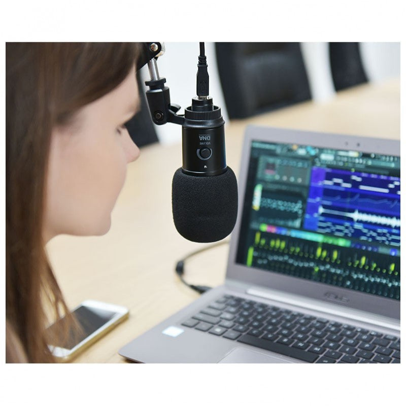 DNA - microphones USB avec bras articulé et filtre anti-pop