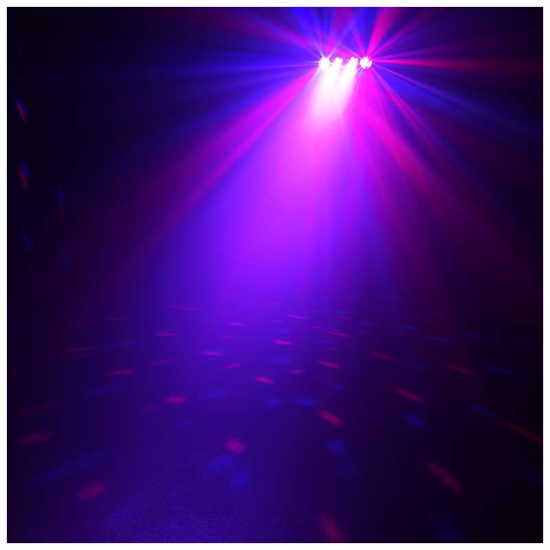 LIGHT4ME MAGIC BAR effet boule à facettes LED PAR + stand + télécommande