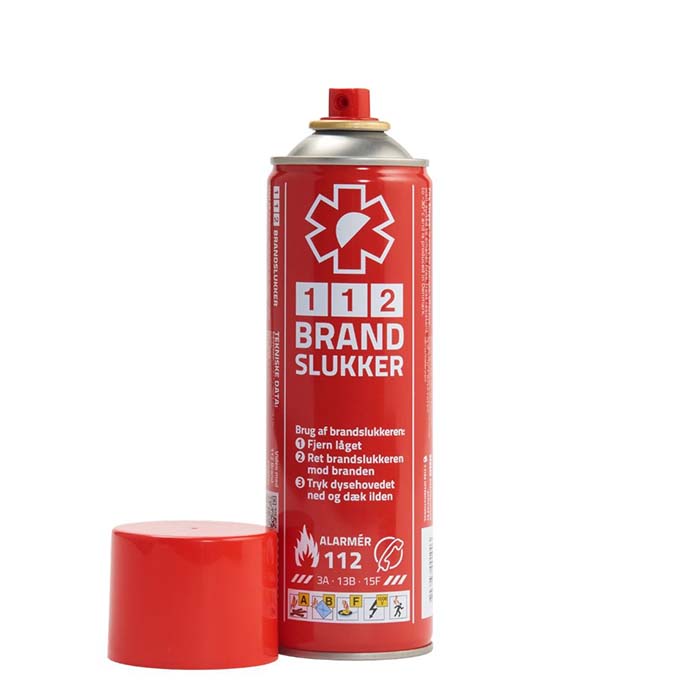 112 extincteur 400 ml, avec housse en néoprène