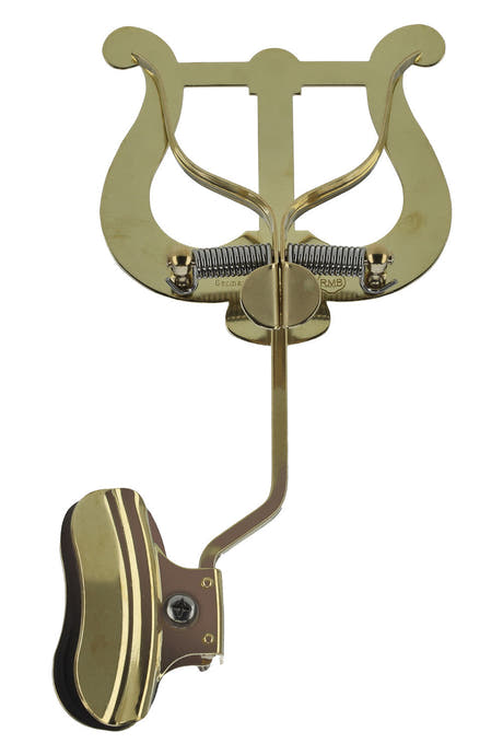 Lyre GEWA pour trombone, grande, laiton, pince pour pavillon