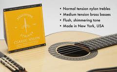 Cordes Augustine pour guitare classique Classic Label - Set Classic Gold (normal/medium)