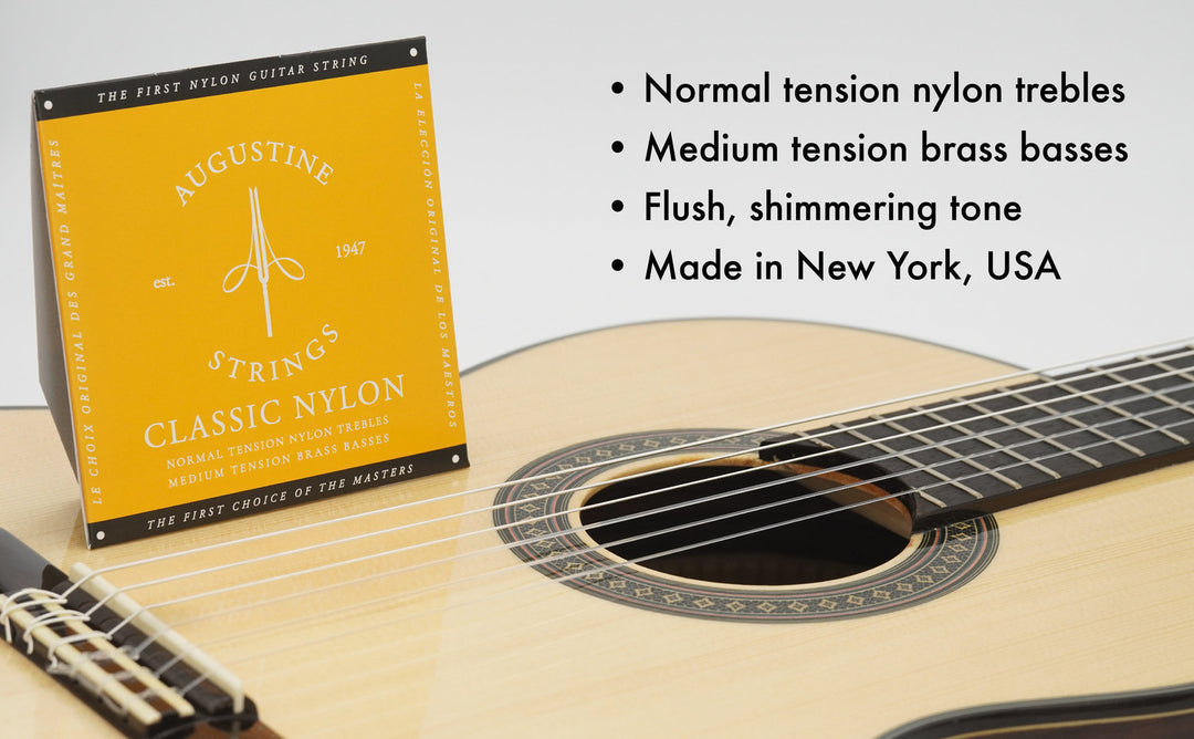 Cordes Augustine pour guitare classique Classic Label - Set Classic Gold (normal/medium)