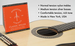Augustine Strings pour Guitares classiques Classic Label - Set Classic Red (normal/medium)