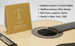 Cordes Augustine pour guitare classique Imperial Crystal Nylon medium - Set Imperial Red (medium/medium)