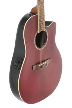 Guitares électro-acoustique Applause AB24II CS Mid Cutaway - Ruby Red Satin (AB24-2S)
