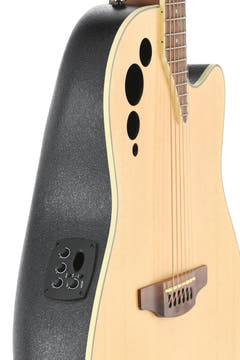 Applause Guitares électro-acoustiques AE44II à pan coupé médian - Satin naturel (AE44-4S)