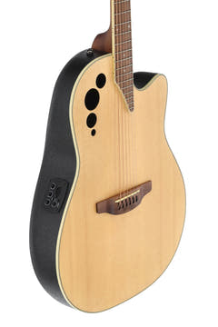 Applause Guitares électro-acoustiques AE44II à pan coupé médian - Satin naturel (AE44-4S)