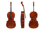 Violoncelle GEWA Europa Maestro 7/8, vernis à l’alcool maroon