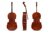 Violoncelle GEWA Europa Maestro 7/8, vernis à l’alcool maroon