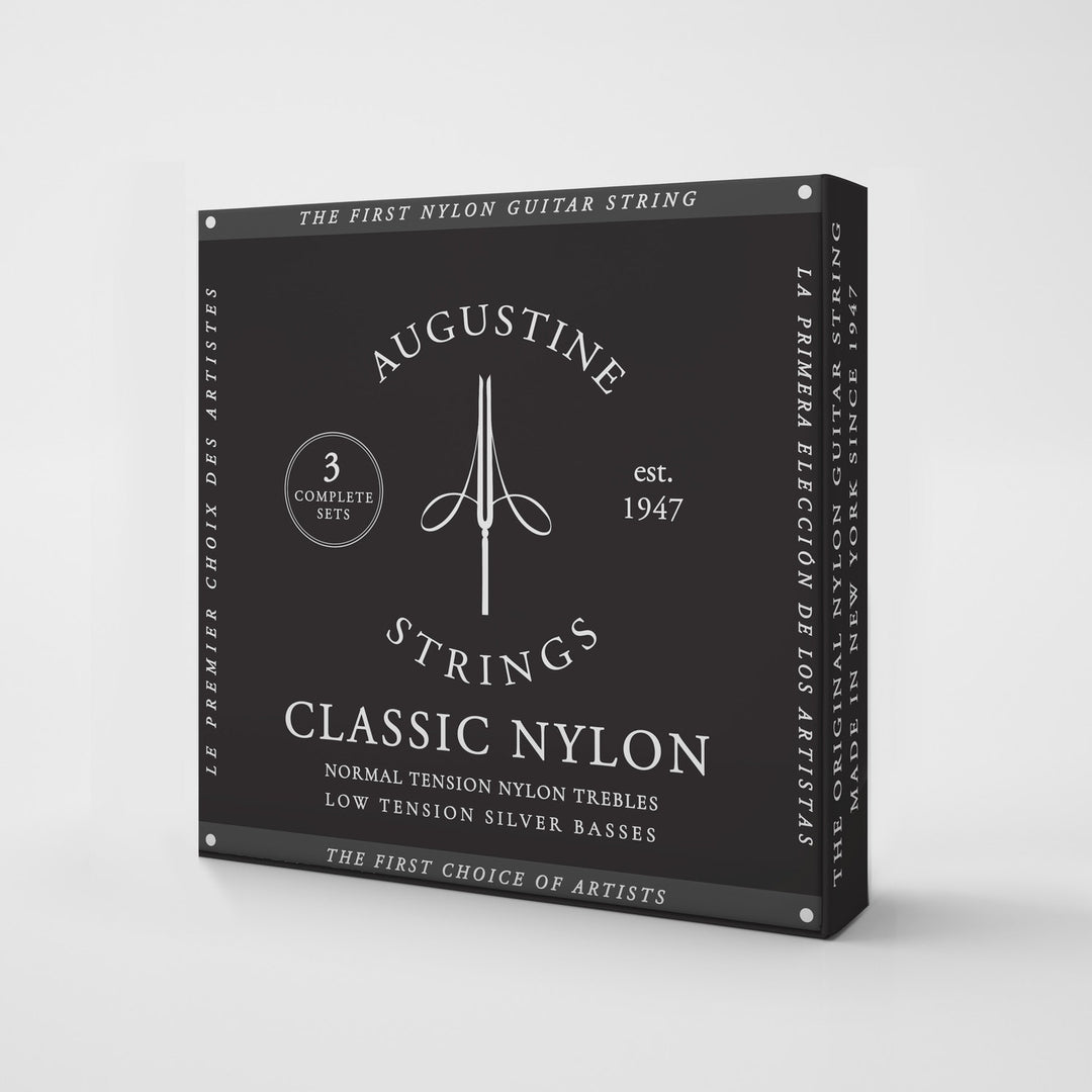 Augustine Cordes pour guitare classique Classic Label - 3 x Set Classic Black (normal/Low)