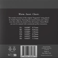 Augustine Cordes pour guitare classique Classic Label - 3 x Set Classic Black (normal/Low)