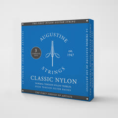 Augustine cordes pour guitare classique Classic Label - 3 x Set Classic Blue (normal/aigu)