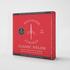 Augustine Strings for classic Guitares Classic Label - 3 x Set Classic Red (normal/medium)