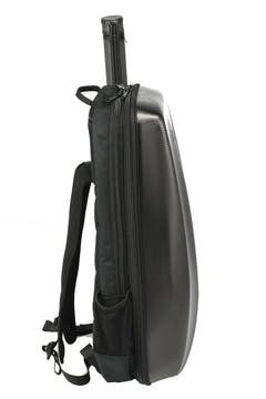 GEWA Sac à dos pour étui de violon Space Bag - Titanium 1/2 - 1/4 (33 x 63 (avec étui d’archet 66 ) x 19 cm)