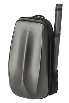 GEWA Sac à dos pour étui de violon Space Bag - Titanium 1/2 - 1/4 (33 x 63 (avec étui d’archet 66 ) x 19 cm)