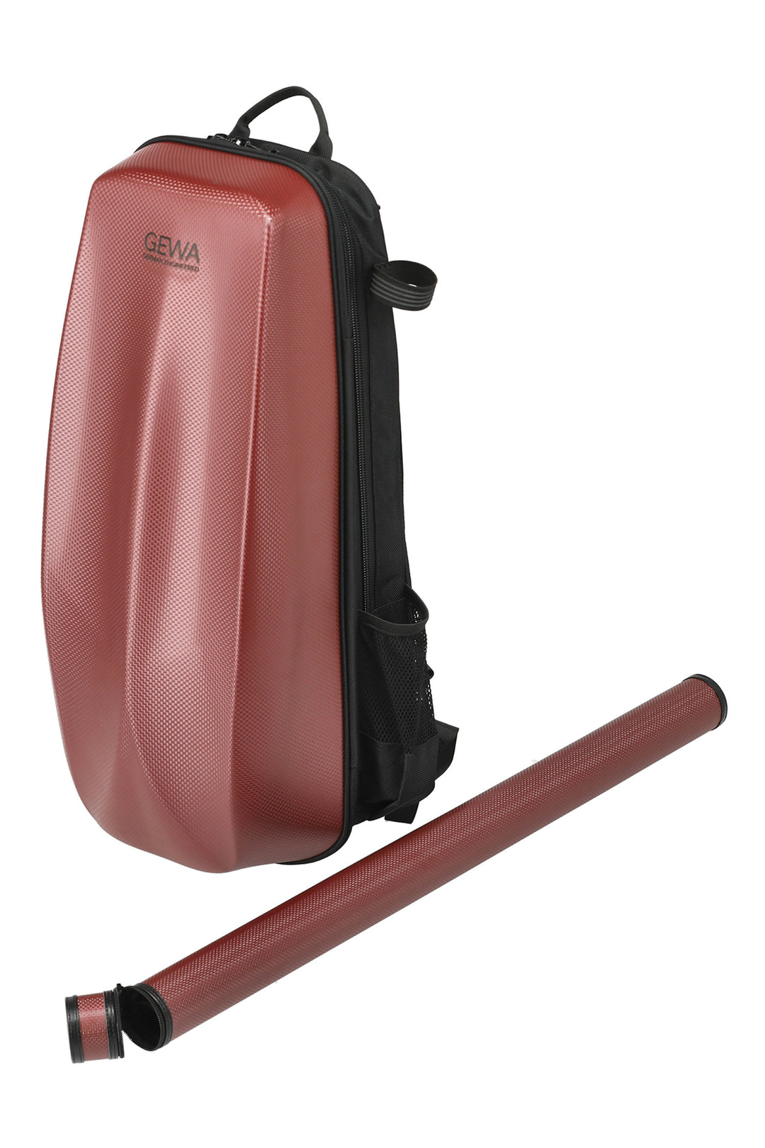GEWA Sac à dos pour étui de violons Space Bag - Rouge 4/4 - 3/4 (33 x 67 (avec étui d'archet 79 ) x 19 cm)
