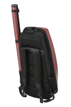 GEWA Sac à dos pour étui de violons Space Bag - Rouge 4/4 - 3/4 (33 x 67 (avec étui d'archet 79 ) x 19 cm)