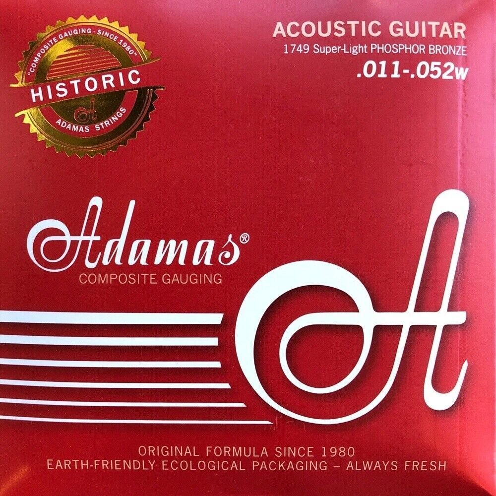 Cordes de guitare Adamas Historic Reissue 1749, Super-Light .011-.052