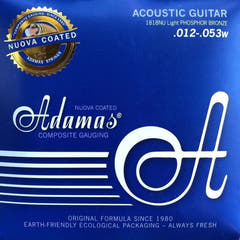 Cordes Adamas pour Guitare acoustique Nuova en bronze phosphoreux revêtu - Light .012-.053 (1818NU)