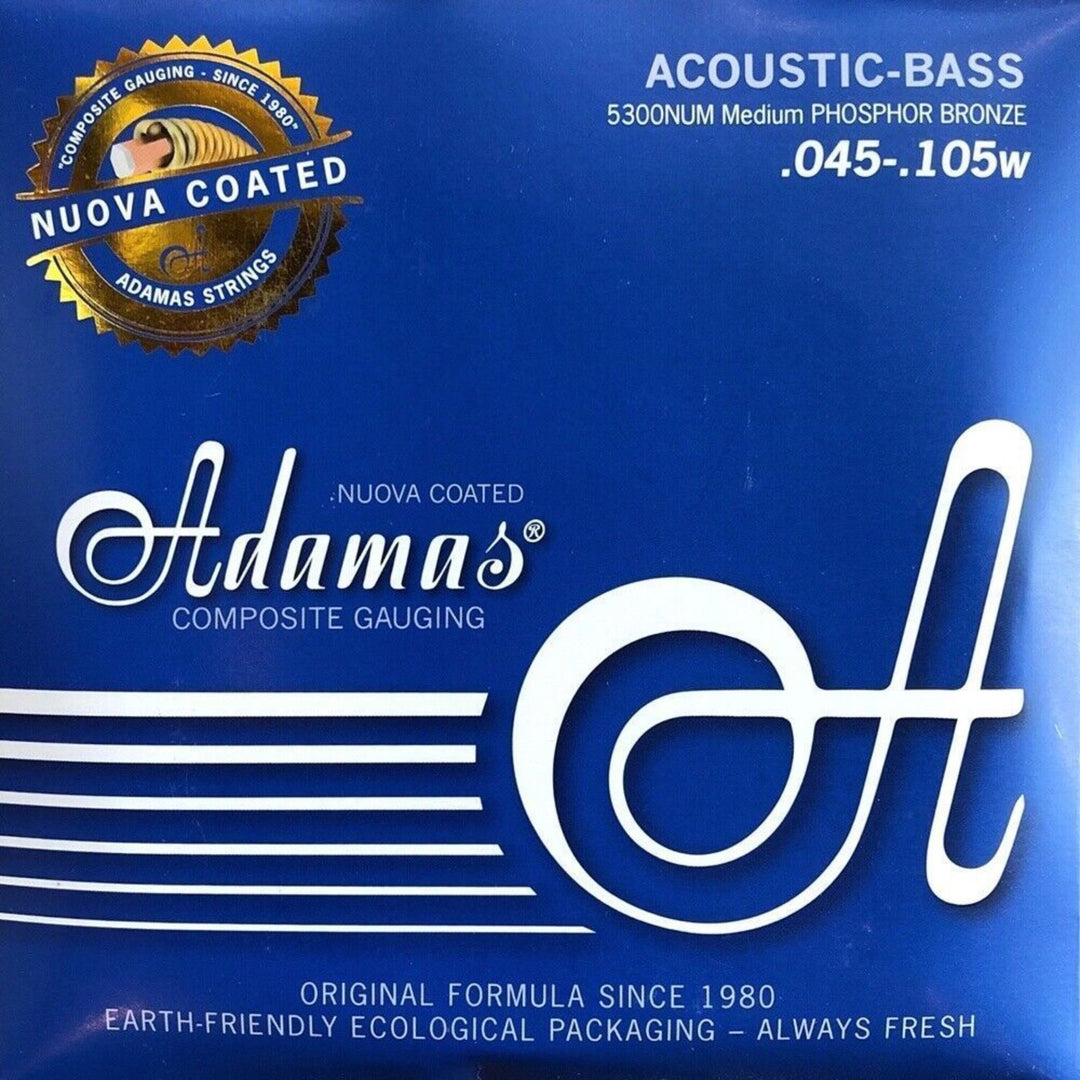 Adamas cordes pour basse acoustique Nuova revêtues - Set 4-string med (5300NU-M)