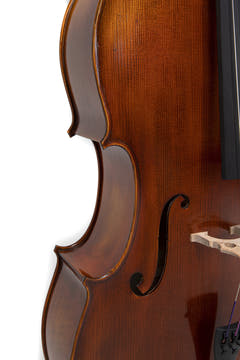 GEWA Violoncelle Allegro Antique - 4/4 (Réglé avec cordier Wittner à réglage fin, bag inclus, archet en Massaranduba, cordes Larsen Aurora)