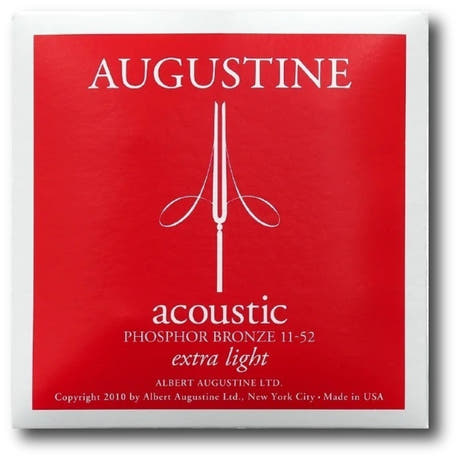 Augustine Acoustic cordes de guitare folk en bronze phosphoreux, Extra-Light 11-52
