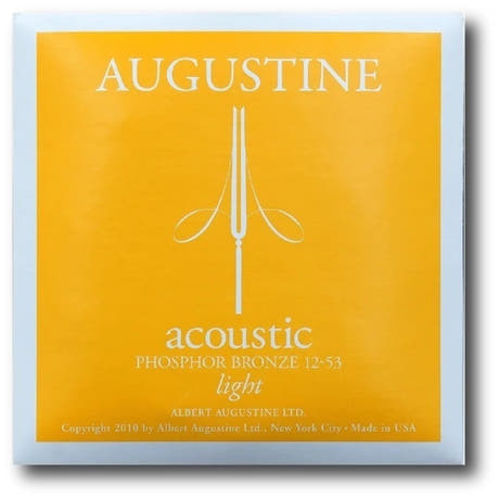 Augustine Acoustic Phosphor Bronze strings pour guitare folk, Light 12-53