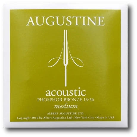 Augustine Acoustic Phosphor Bronze strings pour guitare western, Medium 13-56