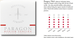 Augustine Cordes pour guitare classique Paragon Carbon - Set rouge (medium/medium)