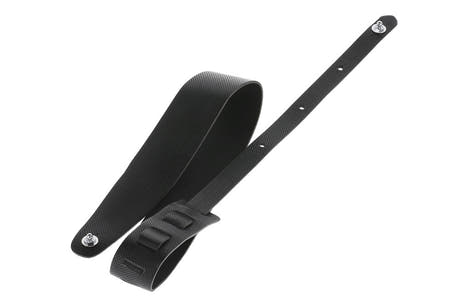 GEWA Premium Plain 70 sangle de guitare avec Security Locks, noire, perforée
