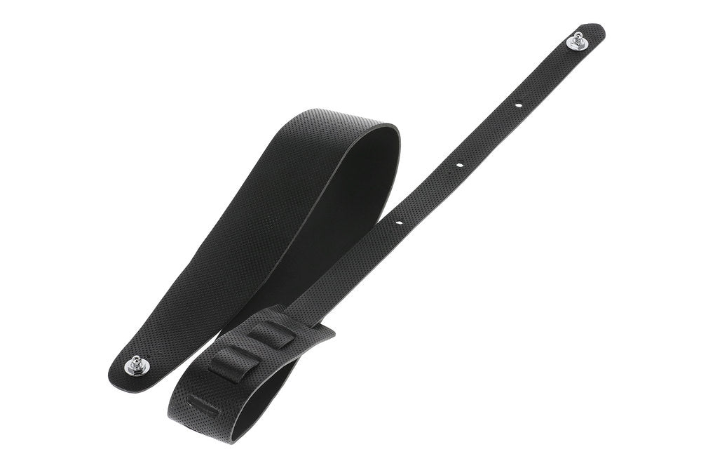 GEWA Premium Plain 70 sangle de guitare avec Security Locks, noire, perforée