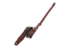 GEWA Sangles de Guitares Prestige 65 rembourrées avec Security Locks - croco noir/marron