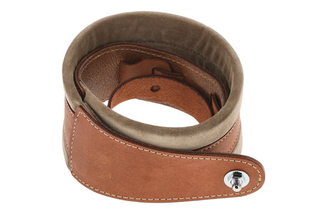 GEWA Guitar Straps Prestige 85 padded Security Locks - dry sand/brown